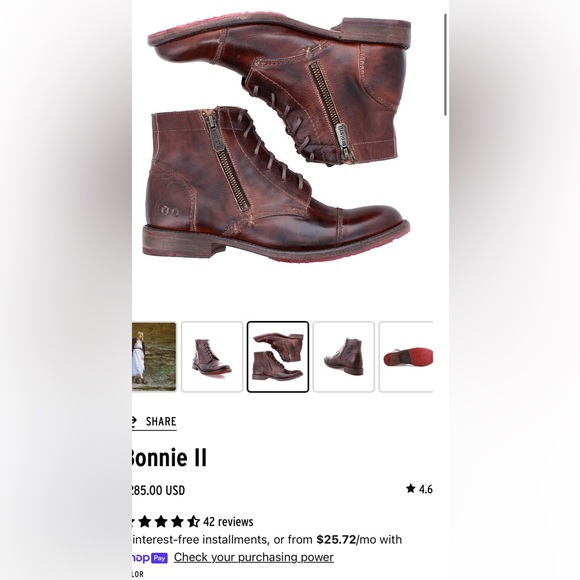 Bed Stu Shoes - EUC Bed Stu Bonnie boots